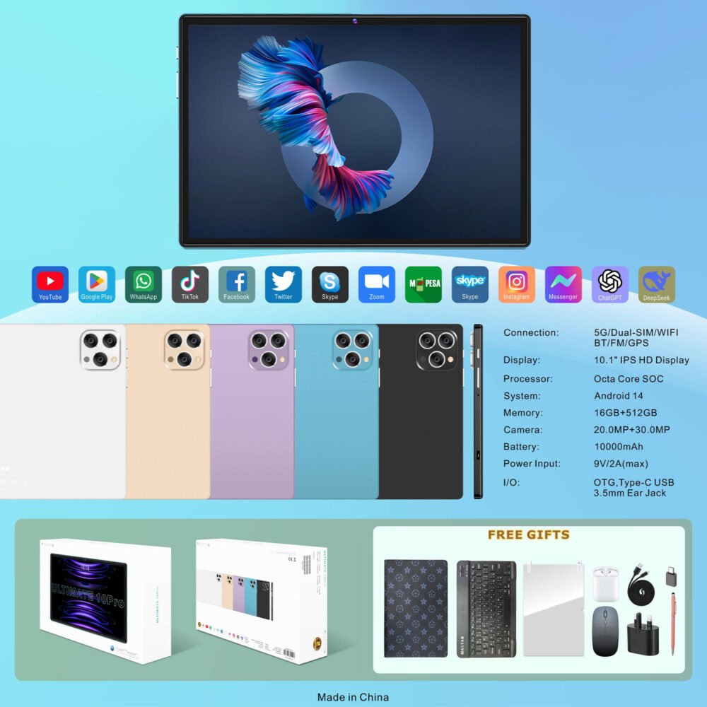 تابلت Ultimate 10 pro بكيبورد و ماوس بلوتوث + مجموعة هدايا 3 98bdc11b 3583 41ab 9160 0d291e615611