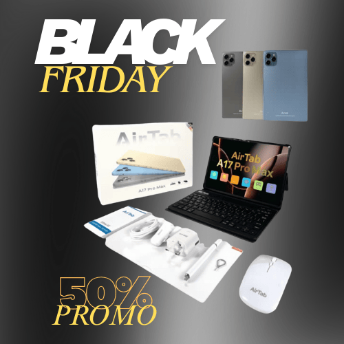 Tablette A17 MAX avec clavier et souris Bluetooth + coffret cadeau 5 balck Friday