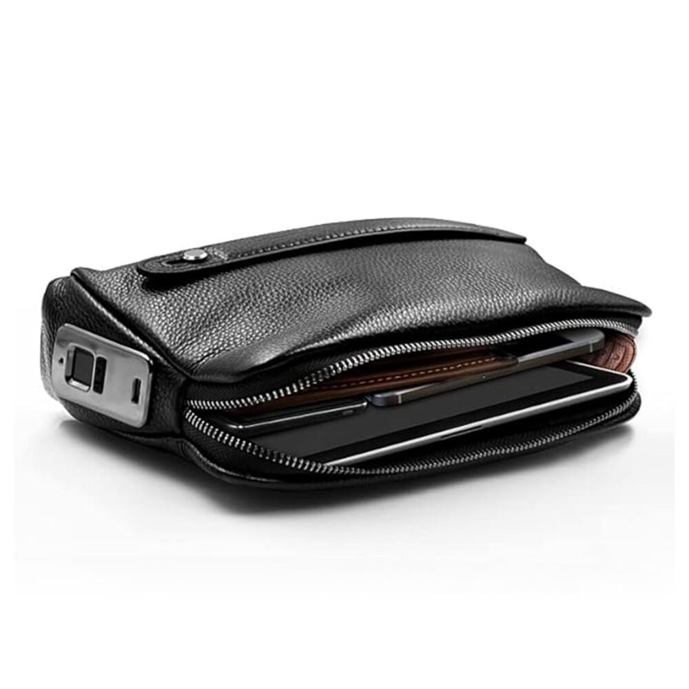 Leather Handbag with Fingerprint Lock in Saudi Arabia: 100% Smart Security & Elegant Style 5 866c5ea6 bd3a 4368 a139 ddd361e96c33