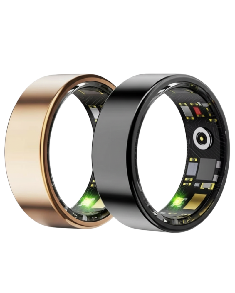 خاتم ذكي معدني مع جهاز مراقبة الصحة 2 خاتم ذكي معدني